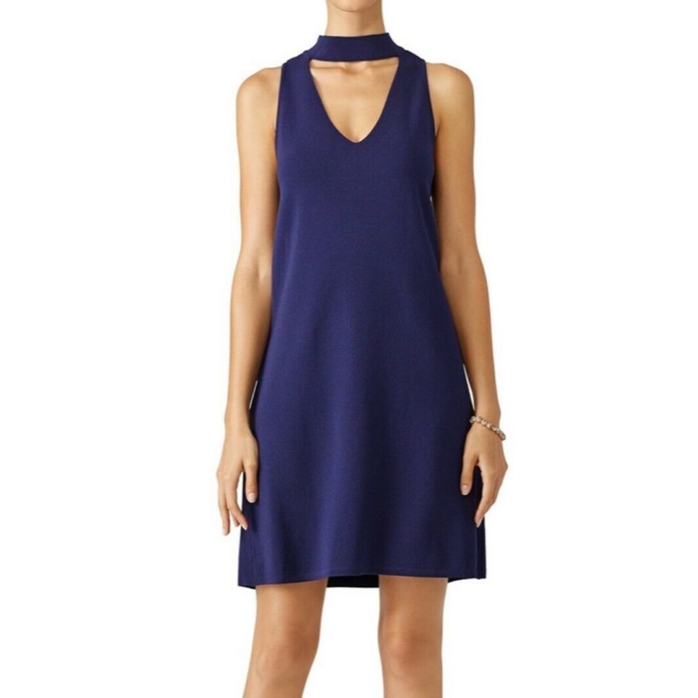 MILLY Blue V-Neck Dress